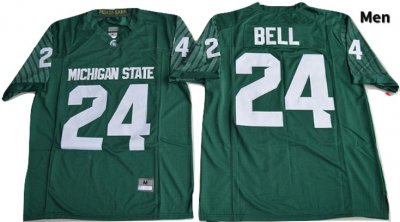 Men's Leveon Bell Michigan State Spartans #24 Nike NCAA Green Authentic College Stitched Football Jersey HH50W87PI